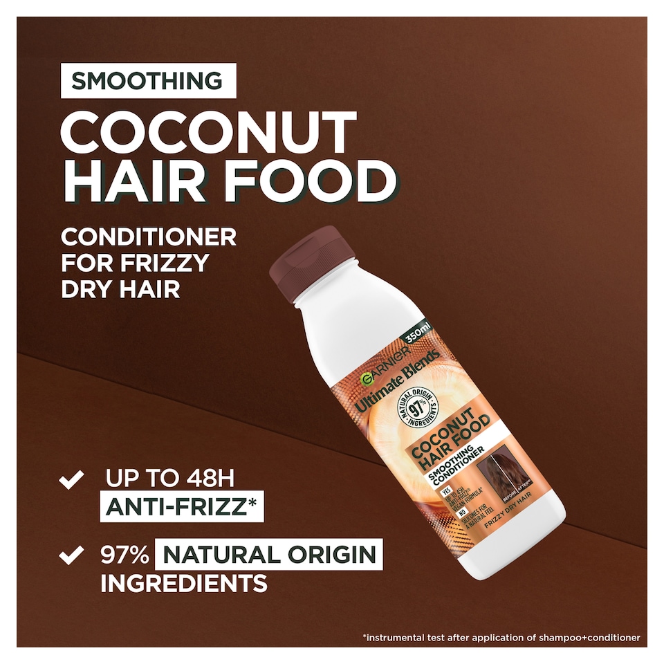 image 1 of Garnier Ultimate Blends Hair Food Coconut & Macadamia Conditioner 350ml
