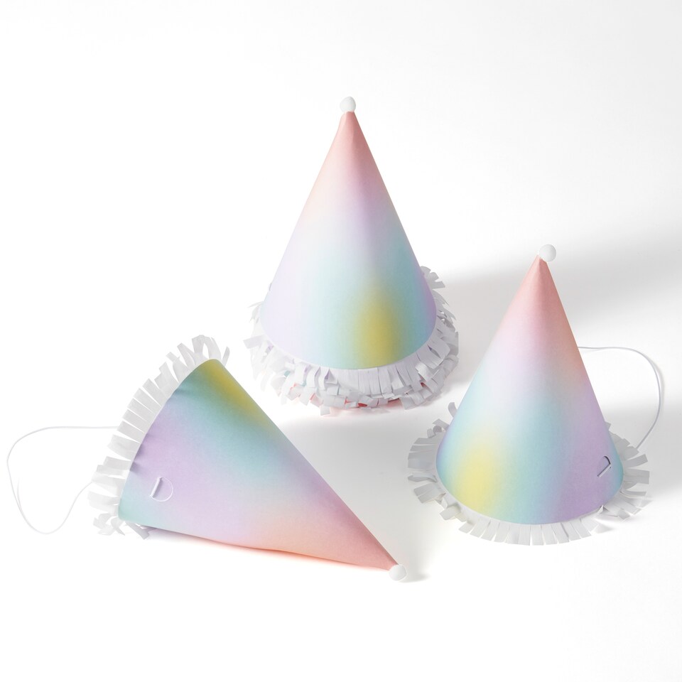 image 1 of Paperchase Ombre 6 Pack Party Hats
