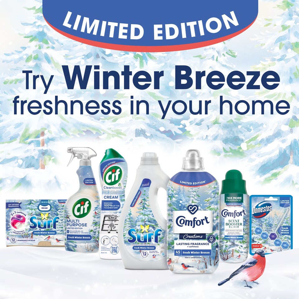 image 1 of Domestos Limited Edition Fresh Winter Breeze Toilet Block 50g