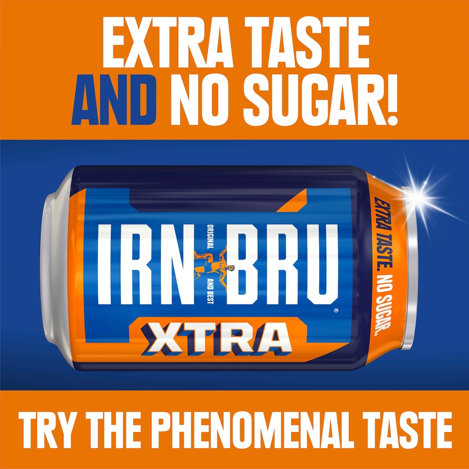 image 1 of Irn Bru Xtra 8X330ml
