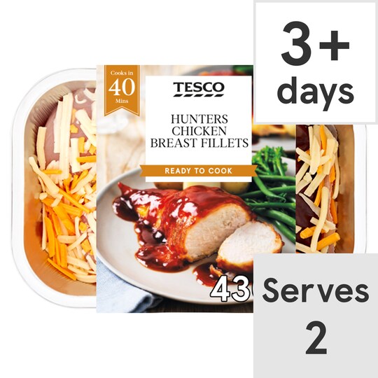 Tesco 2 Hunters Chicken Breasts 430G Tesco Groceries