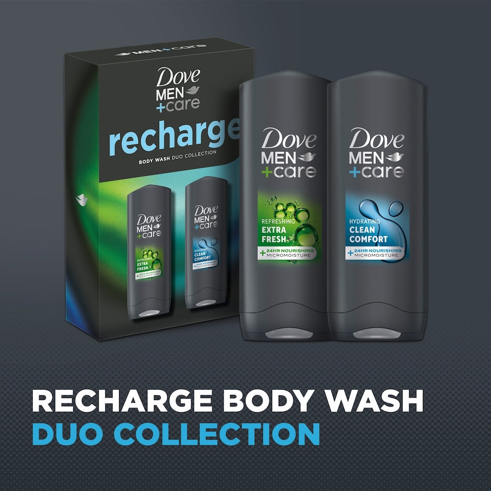 image 1 of Dove Men Recharge Bodywash Duo Collection Giftset