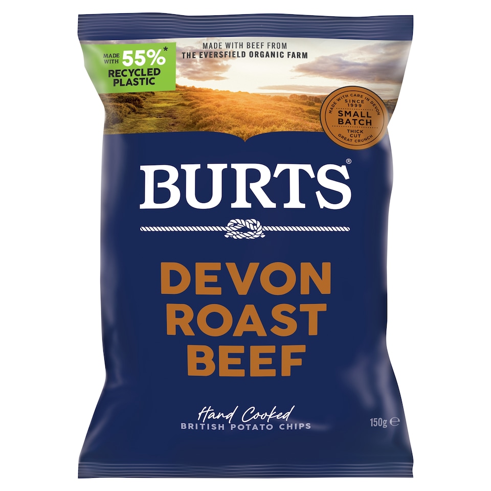 Burts Devon Roast Beef Potato Chips 150G