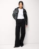 image 2 of F&F High Rise Wide Leg Jeans in Black