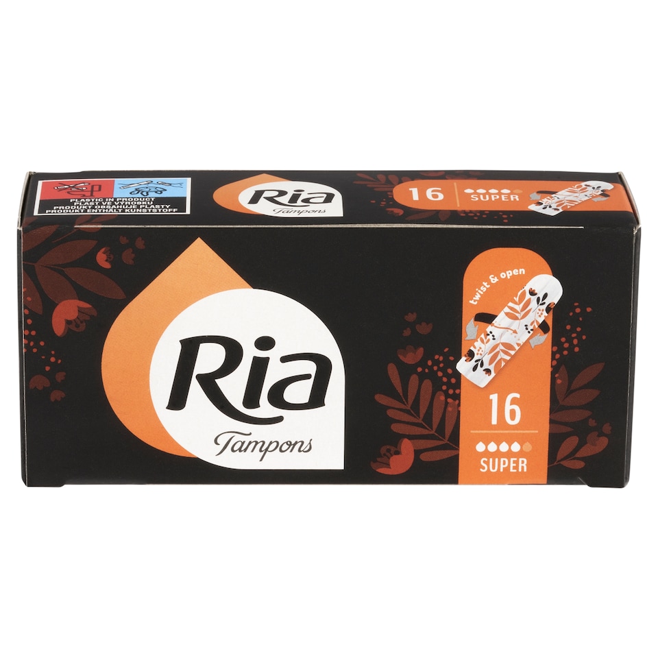 image 1 of Ria Super Tampons 16 pcs