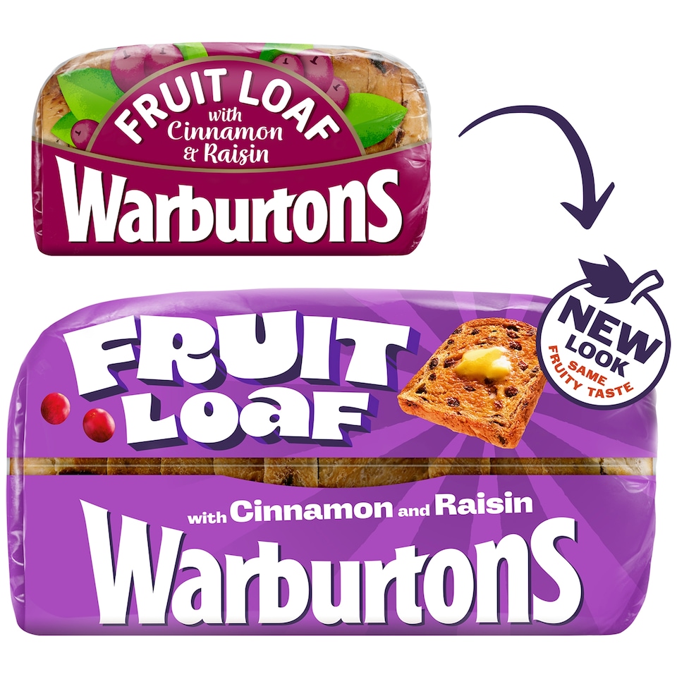 image 1 of Warburtons Fruit Loaf With Cinnamon & Raisin 400G