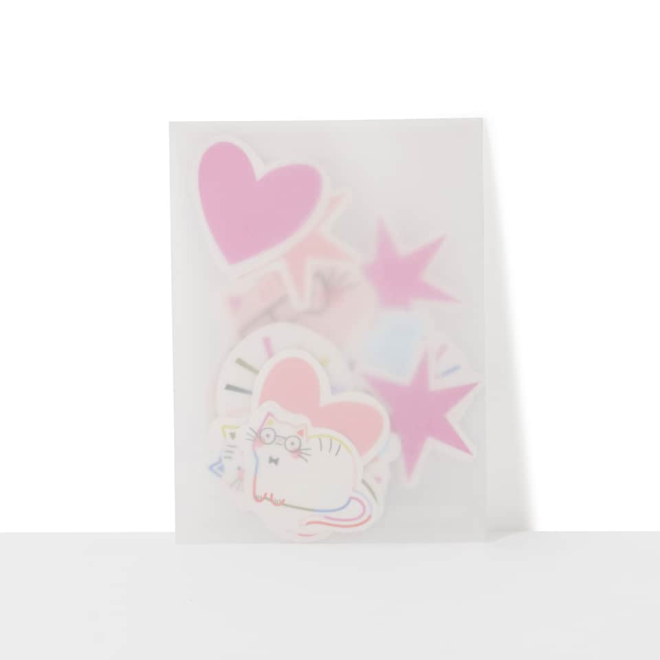 image 1 of Paperchase Terrazzo Cats Sticker Sheet