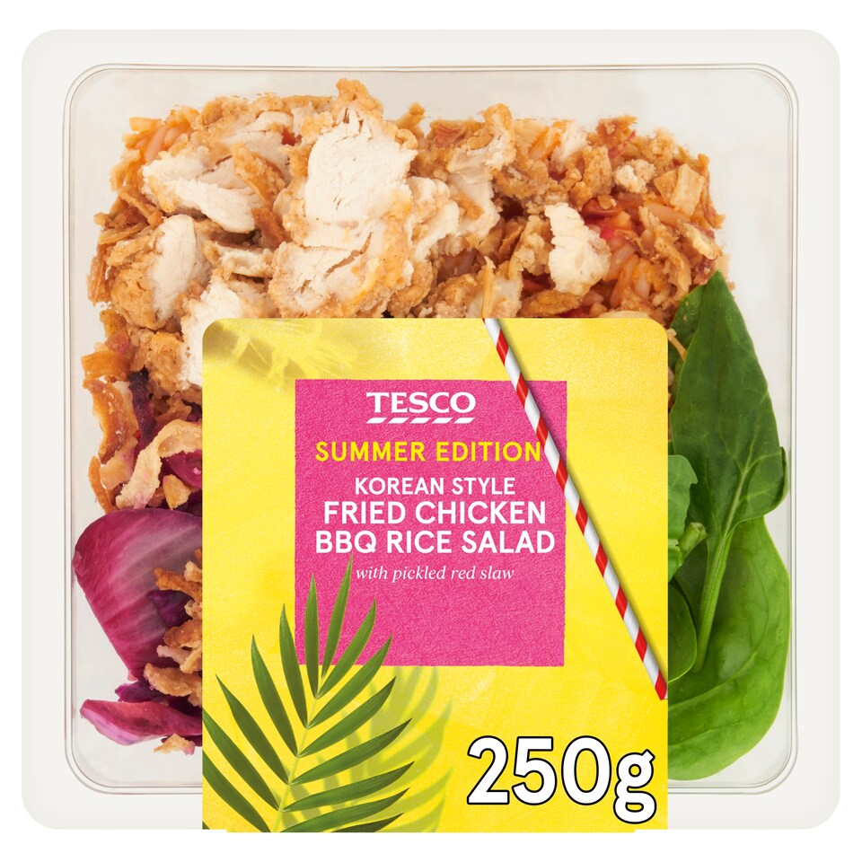 Tesco Korean Inspired Fried Chicken & BBQ Rice Salad 250g