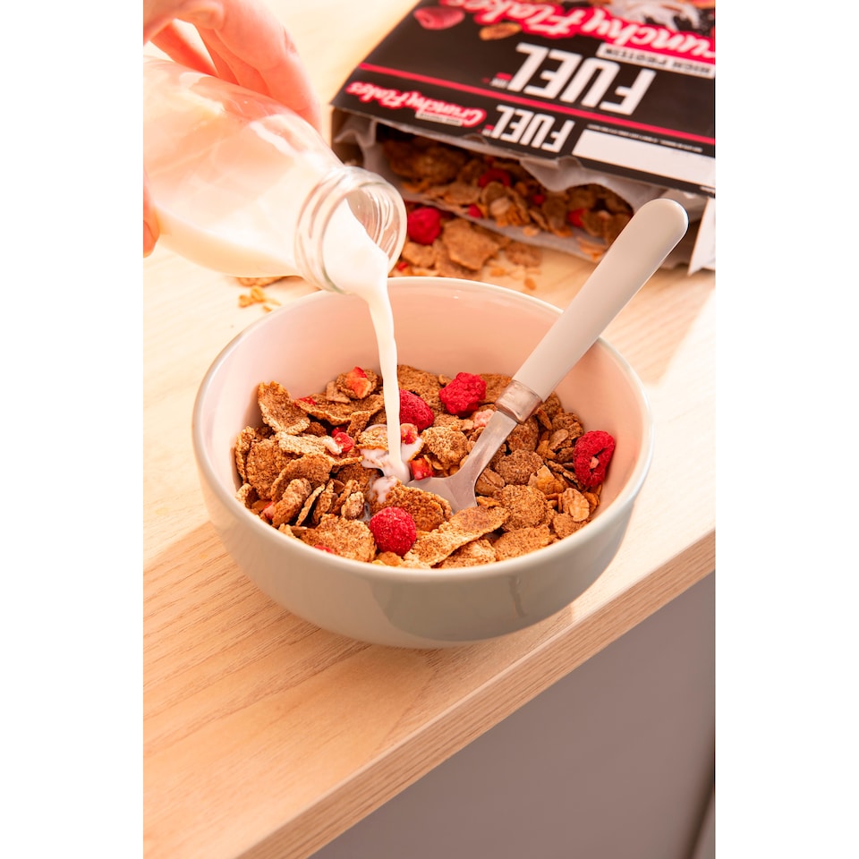 image 1 of FUEL10K Red Berry Multigrain Flakes High Protein Breakfast Cereal 350g