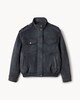 image 5 of F&F Faux Suede Funnel Neck Jacket in Grey