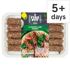 Tesco Fire Pit 10 Minted Lamb Kebabs 400G