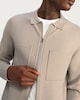 image 2 of The F&F Edit Knitted Pocket Front Zip Up Collared Jacket in Sand