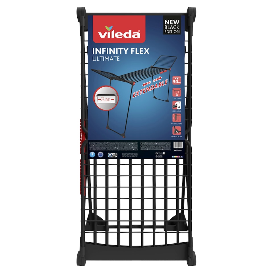 Vileda Infinity Flex IDD Black ruhaszárító 