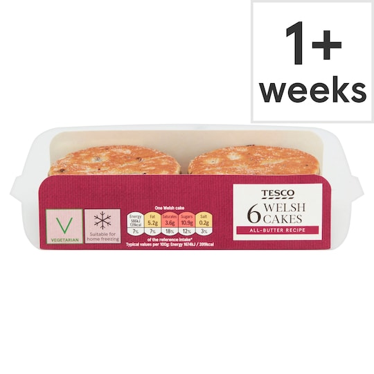 Tesco 6 Welsh Cakes Tesco Groceries