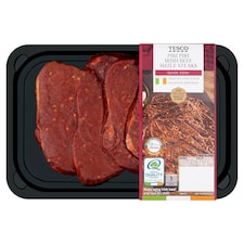 Tesco Piri Piri Irish Beef Sizzle Steaks 360G