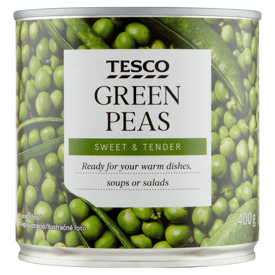 Tesco Hrášok v sladkoslanom náleve 400 g
