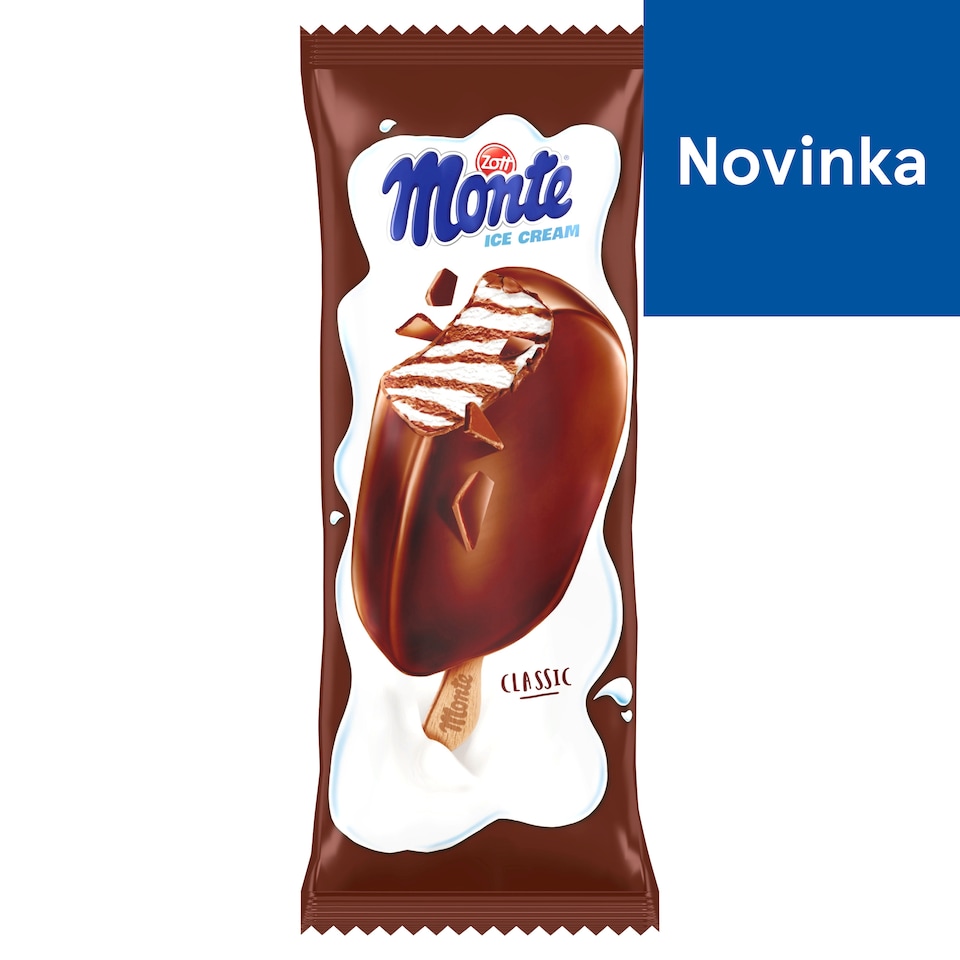 Zott Monte Ice Cream Creamy and Milky Chocolate with Hazelnuts 100 ml