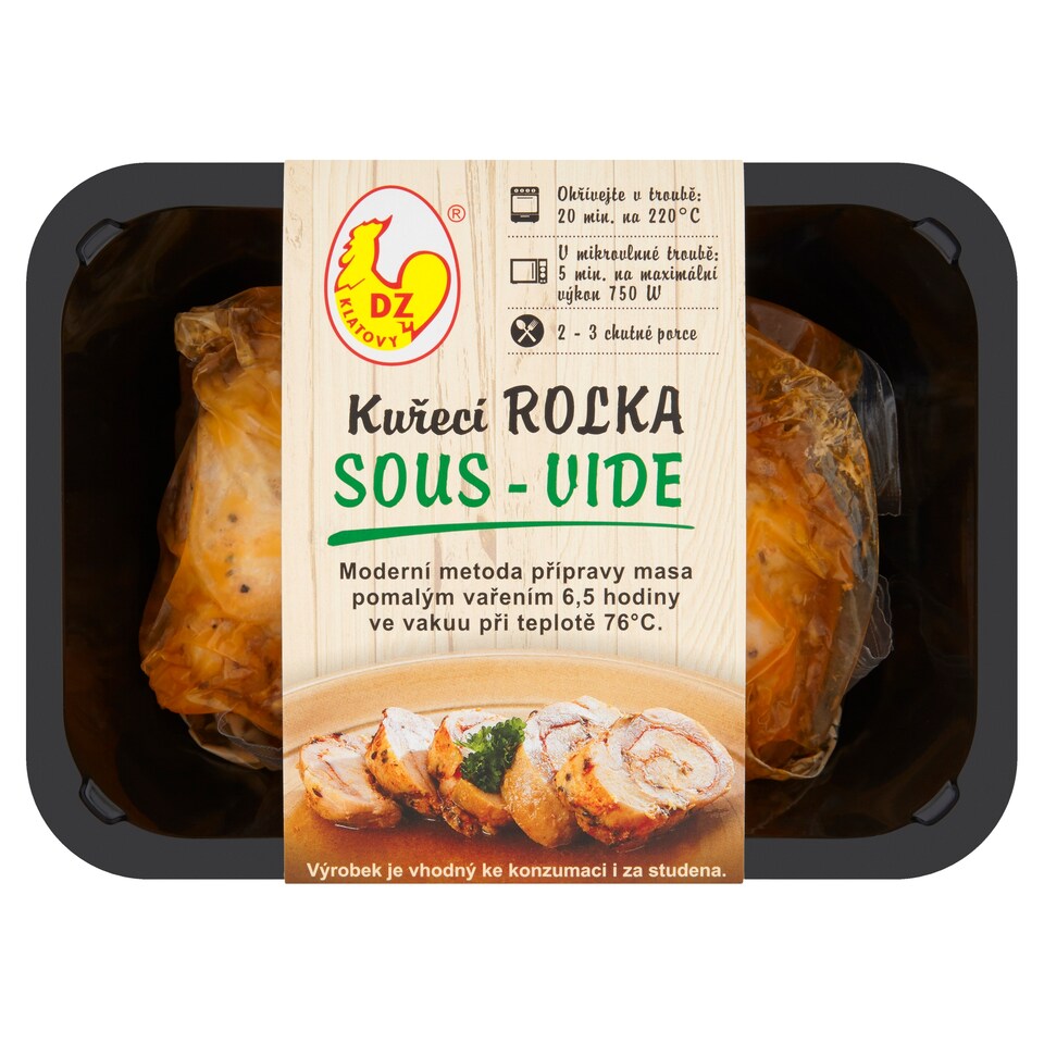Obrázek 1 pro produkt DZ Klatovy Kuřecí rolka sous-vide 420g