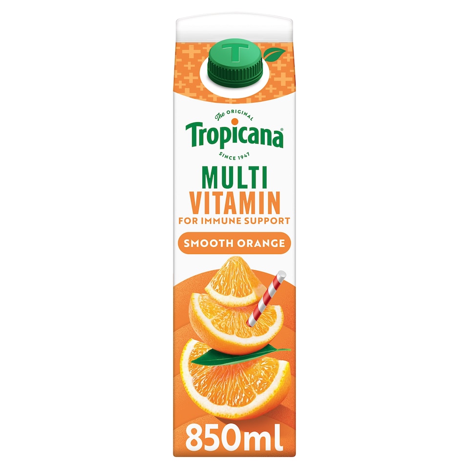 image 1 of Tropicana Multivitamin Boost Smooth Orange Juice 850ml