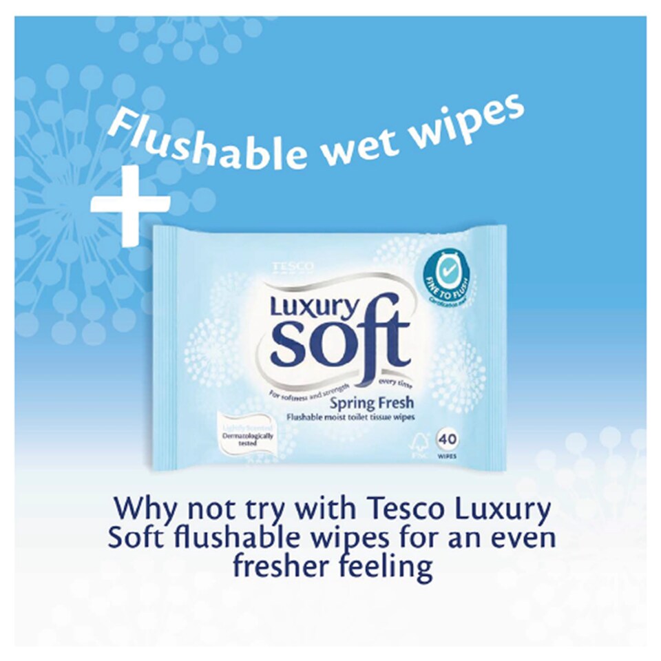image 1 of Tesco Luxury Soft White Toilet Tissue 6 Long Rolls