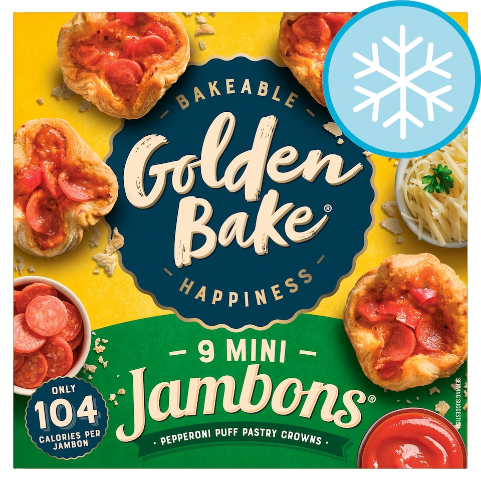 Golden Bake 9 Mini Pepperoni Pizza Jambons 315G