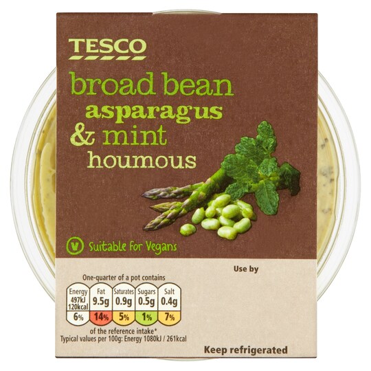 Tesco Broad Beanasparagus Houmous 182G