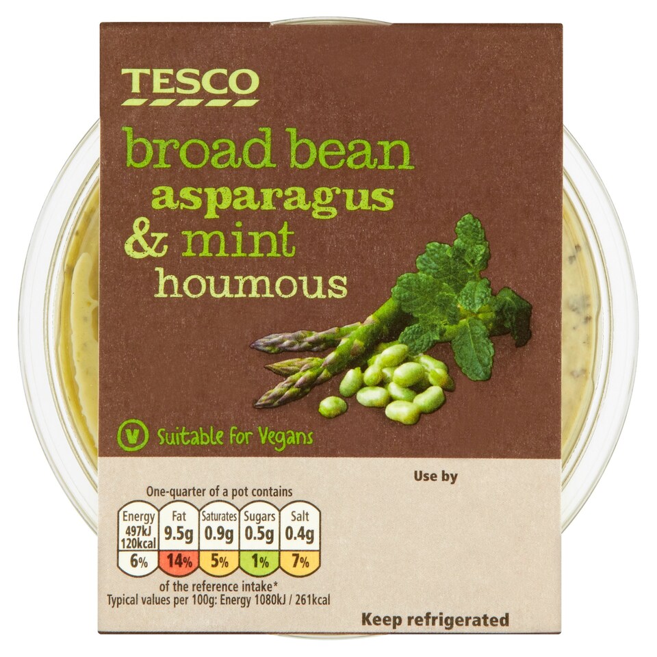 Tesco Broad Beanasparagus Houmous 182G