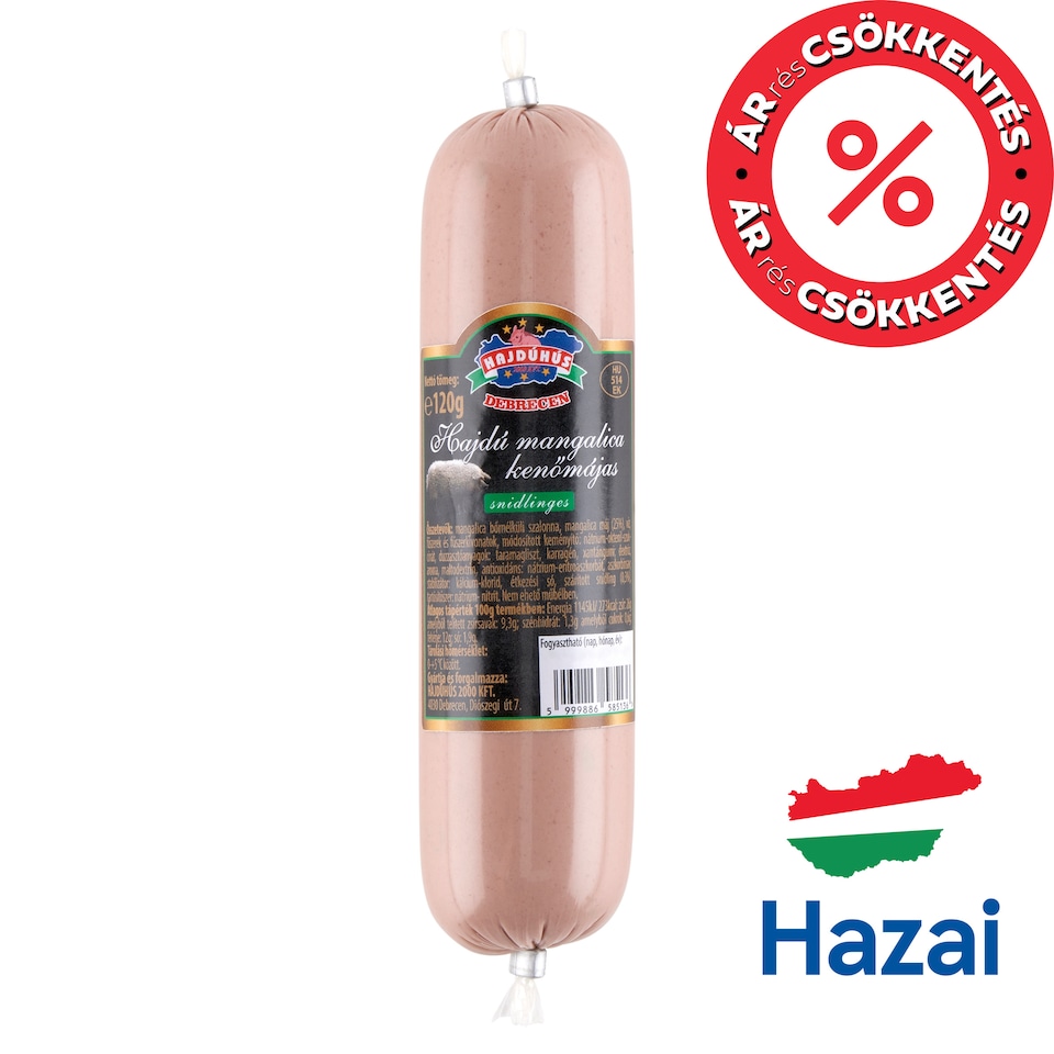 Hajdúhús Hajdú Mangalica Liver Pate with Chives 120 g