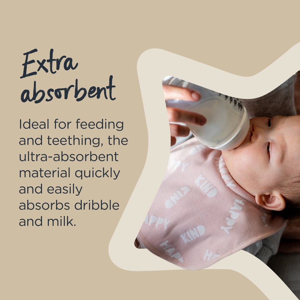 image 1 of Tommee Tippee Closer To Nature Milk Feed Bibs X2