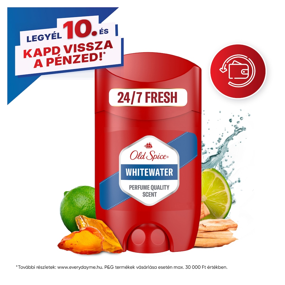 Old Spice Whitewater Férfi Stift Dezodor, 65 ml 1. kép
