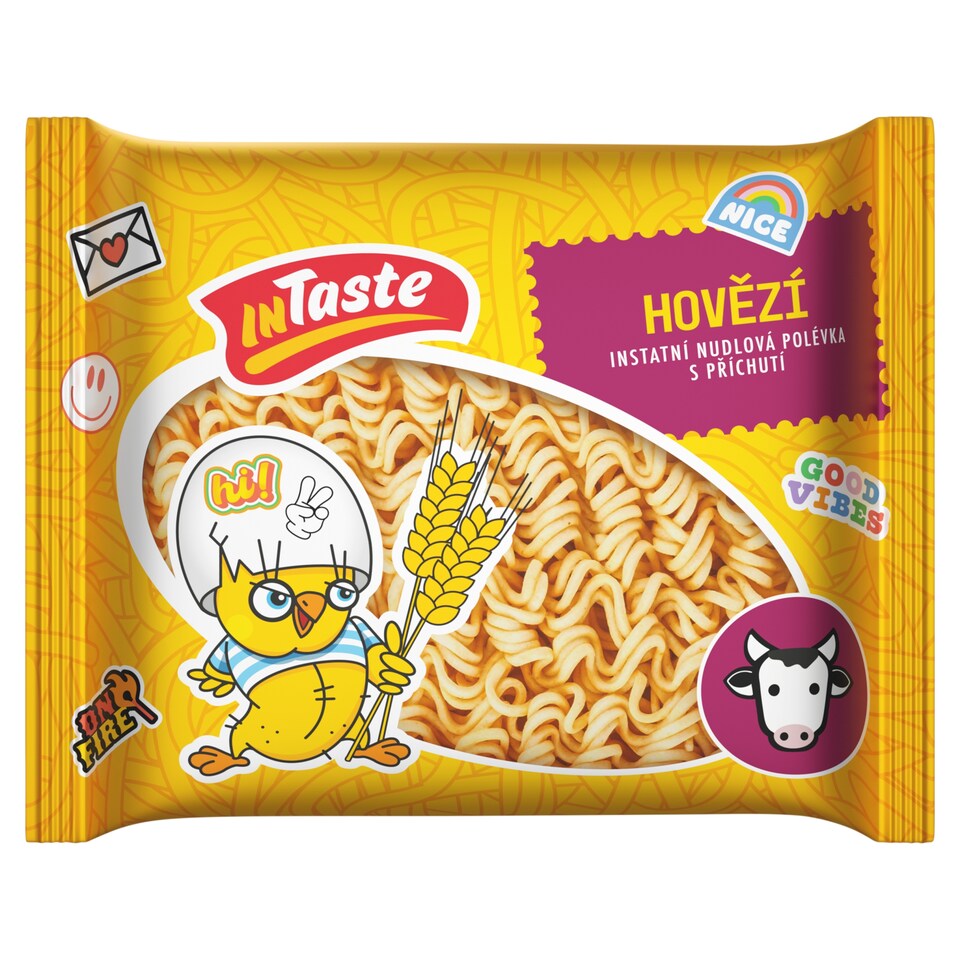 InTaste Instantní nudlová polévka s hovězí příchutí 60g