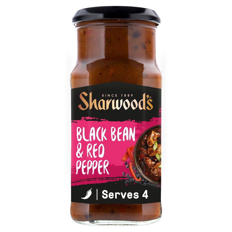 Sharwood's Blackbean & Red Pepper Sauce 425G