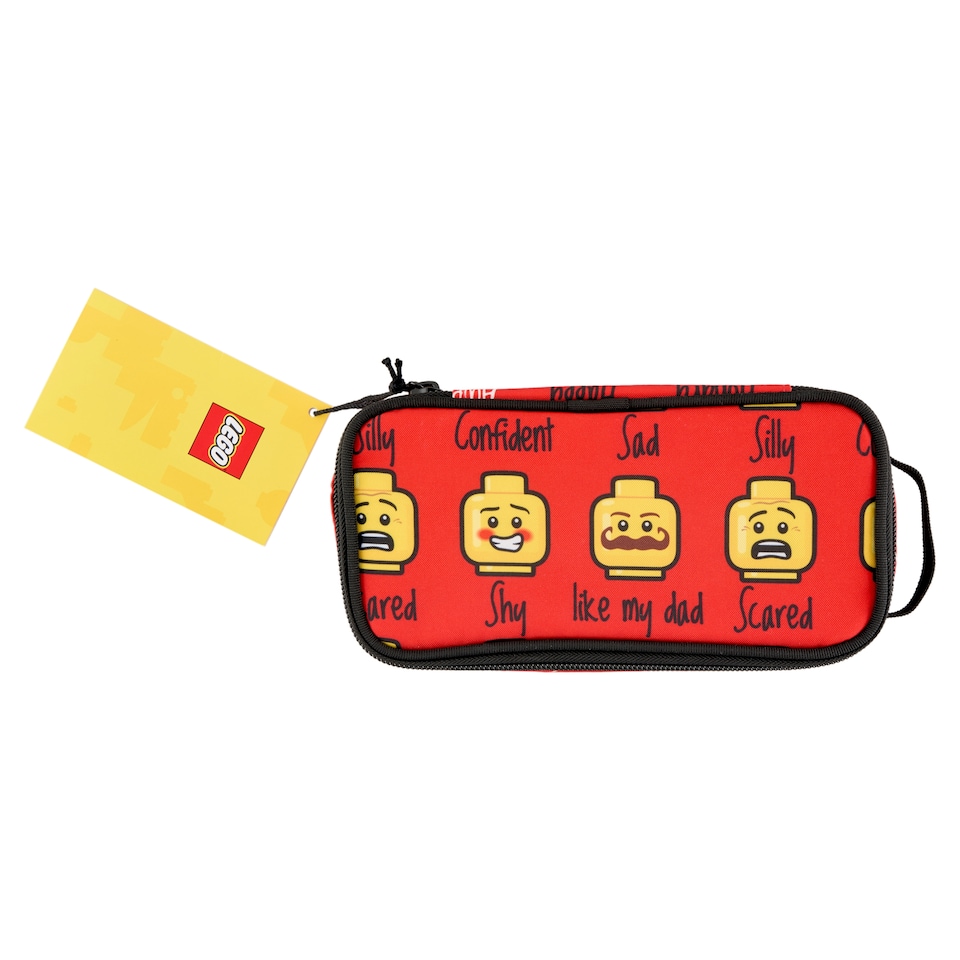 Lego Minifigures Today I Feel Red Core Pencil Box 60 x 210 x 100 mm