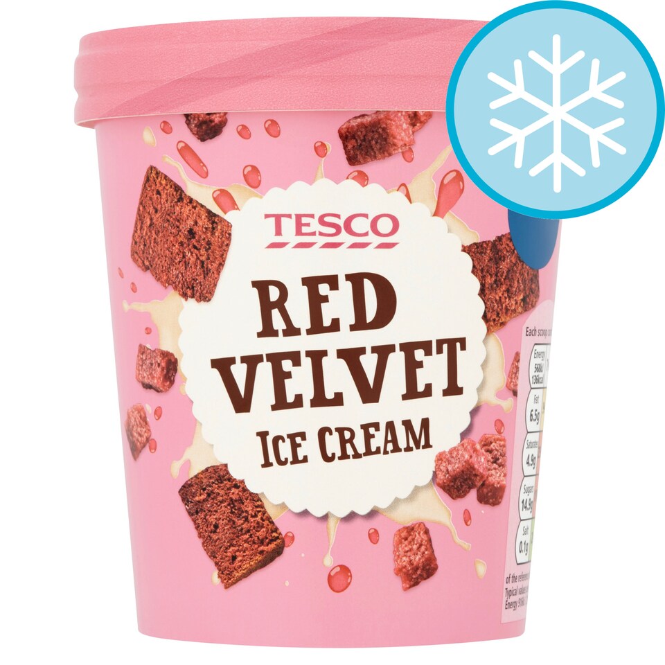 Tesco Red Velvet Ice Cream 480ml