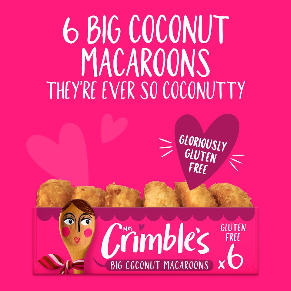 image 1 of Mrs Crimble's Big Gluten Free Coconut Macaroons 180g