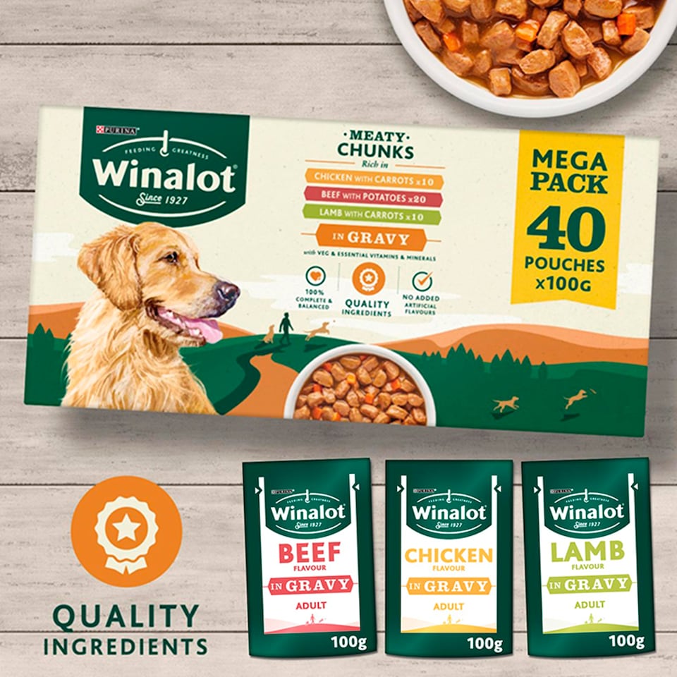 image 1 of Winalot Dog Food Meat Selection In Gravy 40X100g