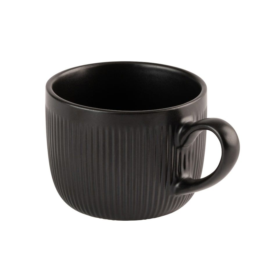 image 1 of Style Sisters Black Rib Mug