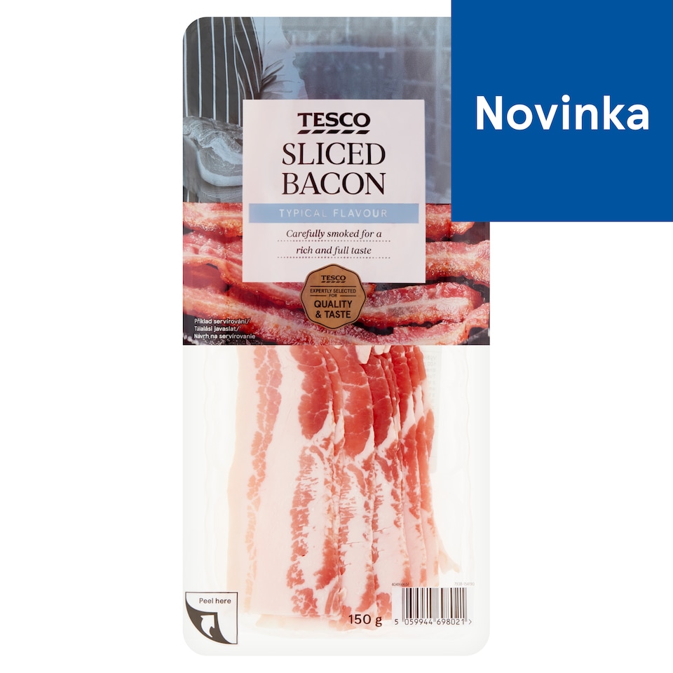 Tesco Údená bravčová slanina krájaná 150 g