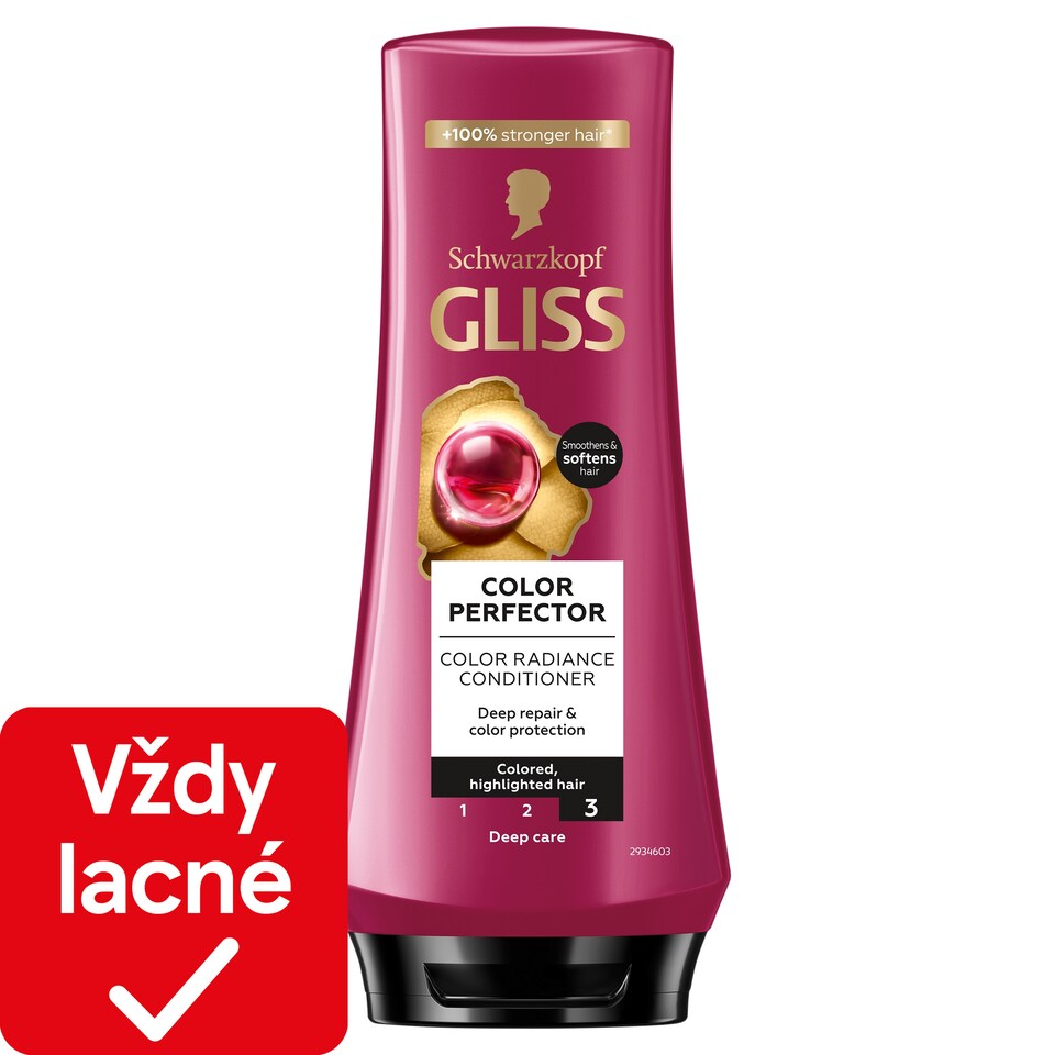 obrázok 1 z Schwarzkopf Gliss rozjasňujúci kondicionér Color Perfector 200 ml