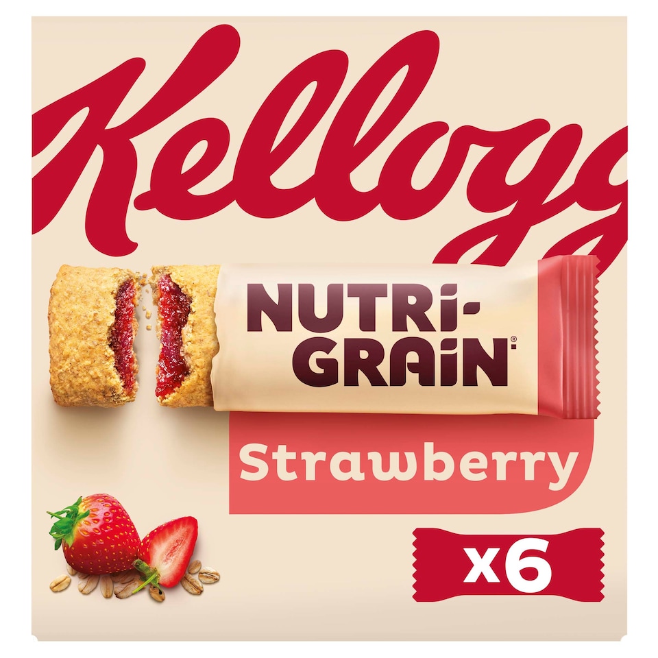 image 1 of Kellogg's Nutri-Grain Strawberry Snack Bars 6x37g