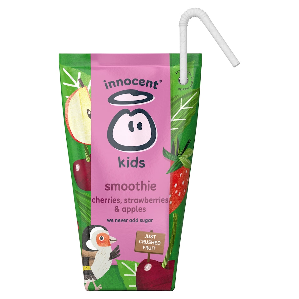 image 1 of innocent Kids Smoothies Cherries, Strawberries & Apples 4 x 150ml