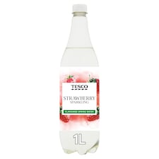 Tesco Sparkling Strawberry Spring Water 1Ltr