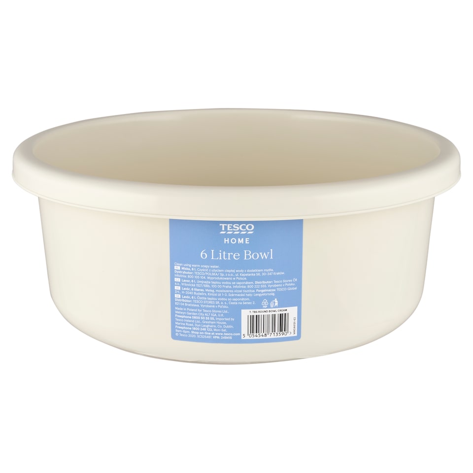 Tesco Home Cream Round lavór 6 l