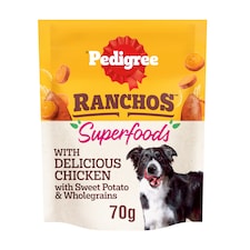 Pedigree Ranchos Superfoods Dog Food Treat with Chicken 70g