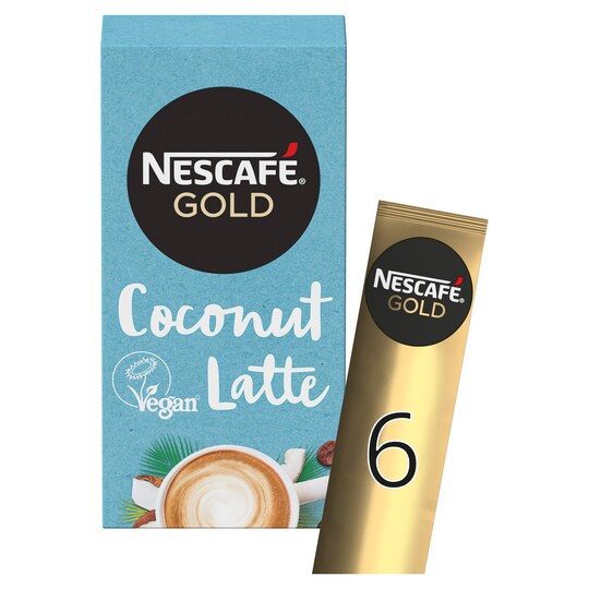 Nescafe Gold Coconut Latte (6X15g) Gb Tesco Groceries