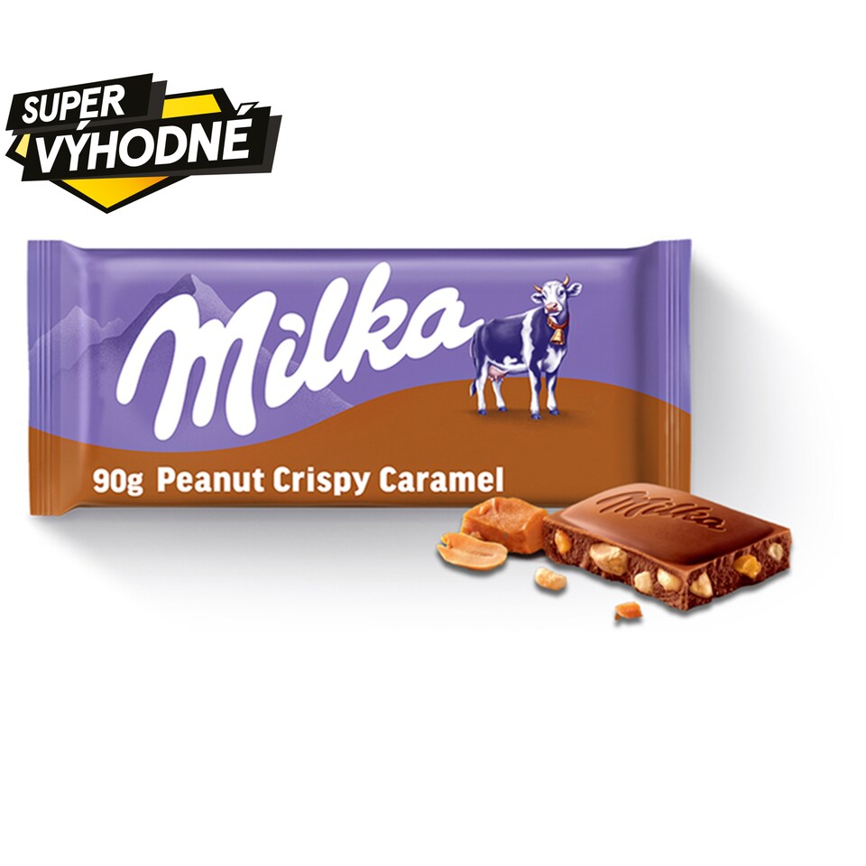 image 1 of Milka Peanut Crispy Caramel 90g