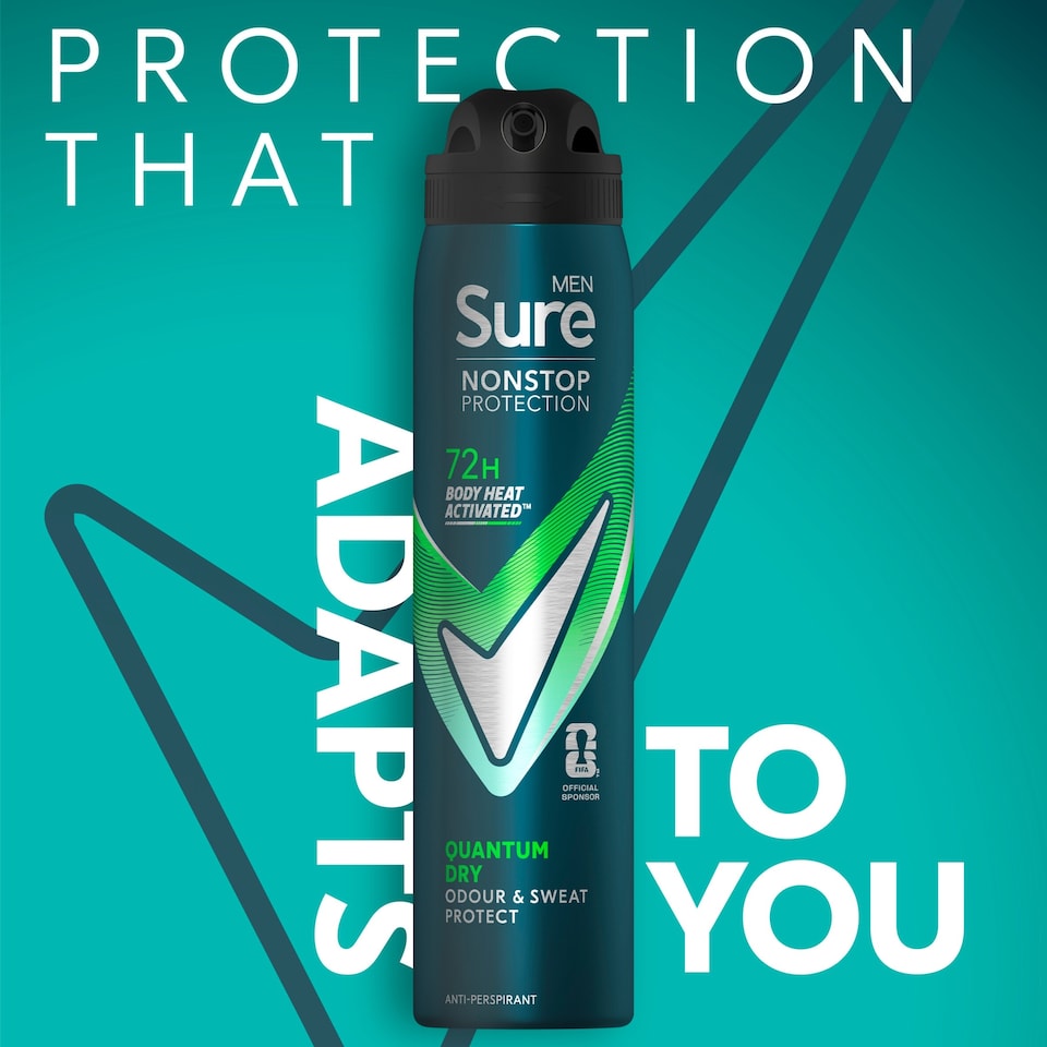 image 1 of Sure Men Nonstop Protection Quantum Dry A/Pspirnt 250Ml
