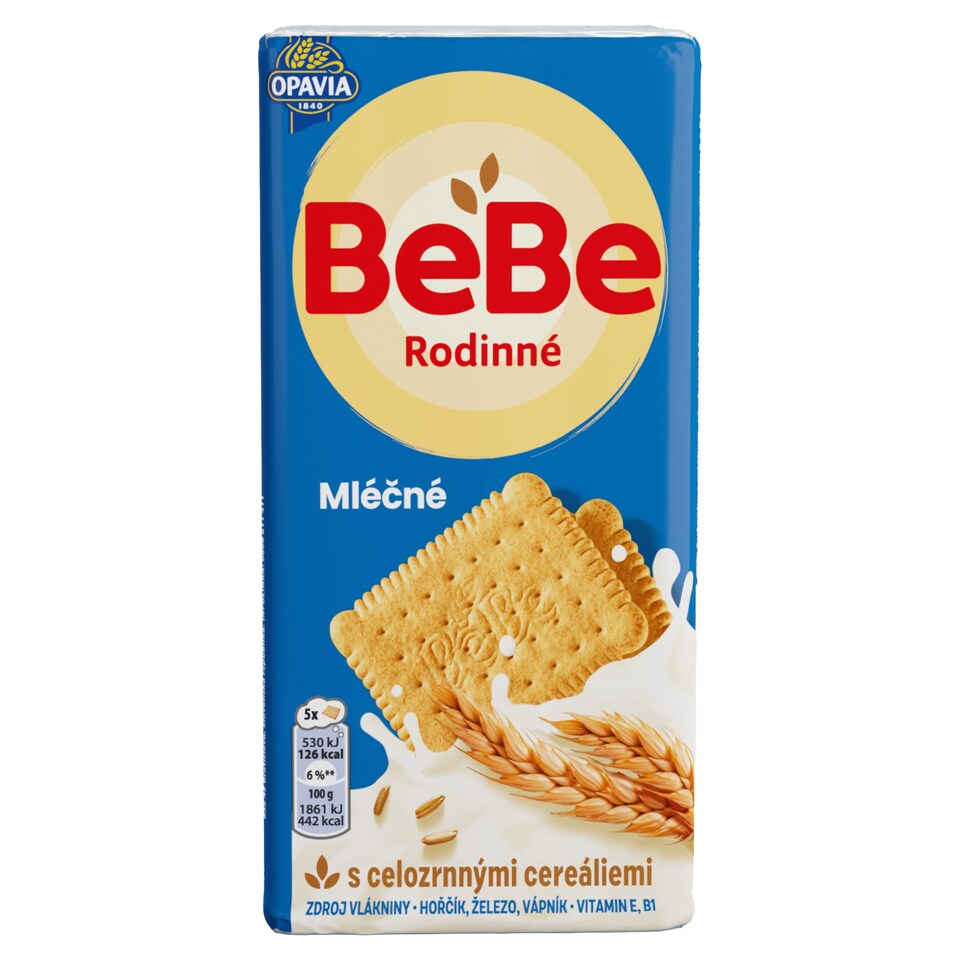 Opavia sušienky BeBe Rodinné mliečne cereálne 130 g
