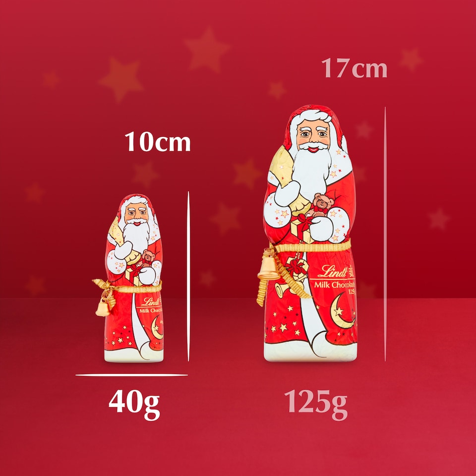 image 1 of Lindt Milk Chocolate Santa 40G