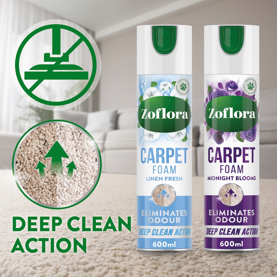 image 1 of Zoflora Carpet Foam Midnight Blooms 600ml